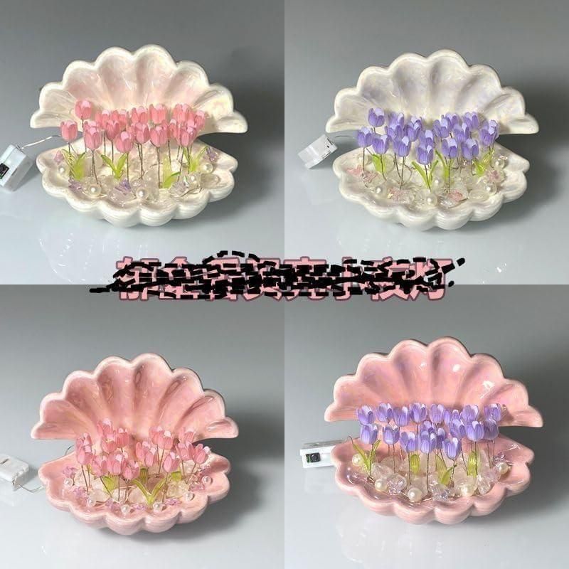 Tulip Night Light Flower Lamp Shell Light